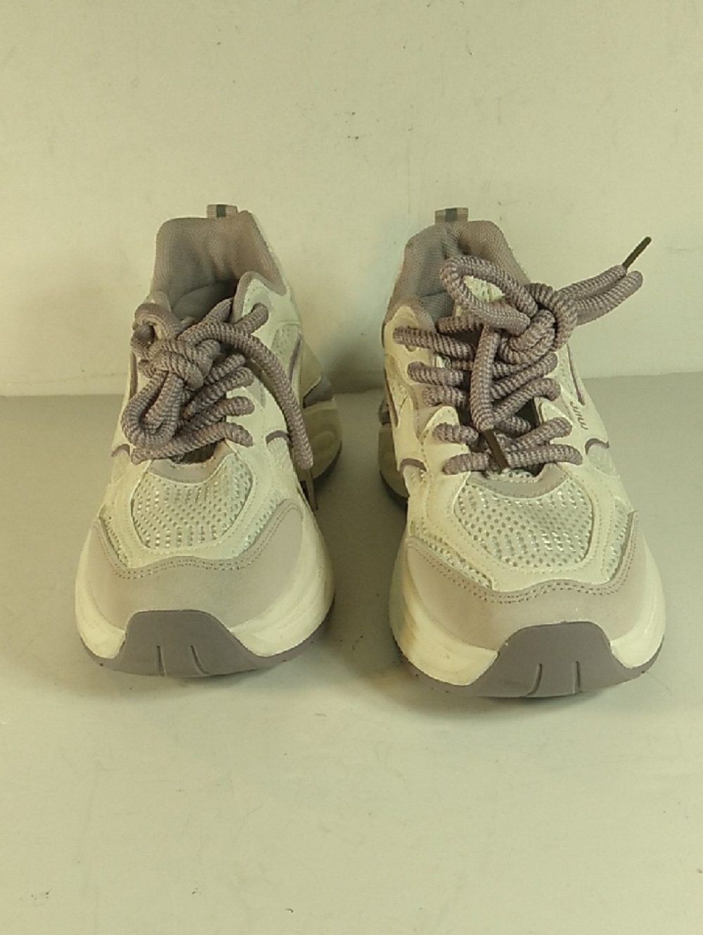 Woman' Extreme, Neutral Grey & Cream Athletic Sneakers Size 6.5 Or 7.